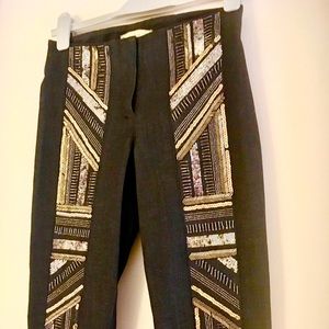 Nicole Miller Artelier skinny jean Sequin & bead 0